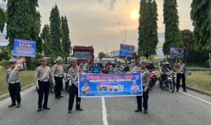 Satlantas Polresta Deli Serdang melakukan kegiatan operasi Patuh Toba 2024.(Istimewa)
