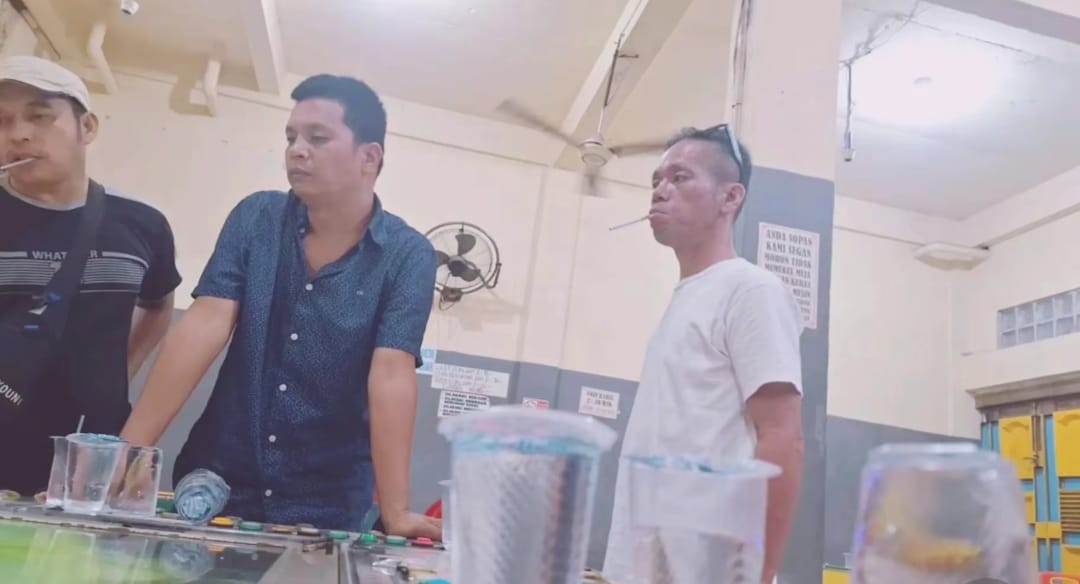 Permainan judi tembak ikan di lokasi.(Istimewa).