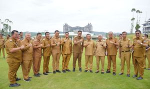 Ket: Pj Bupati Langkat, Faisal Hasrimy hadiri rapat penting yang di Pimpin Presiden RI Joko Widodo di Istana Garuda, Ibu Kota Nusantara (IKN), Kalimantan Timur