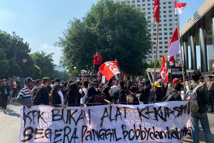 Aksi GMNI Medan Kecam Kinerja Wali Kota Bobby Nasution, Blok Medan Diduga Terlibat Korupsi