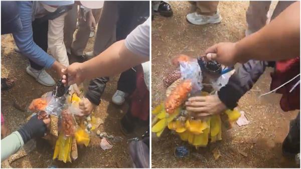 Aksi Mulia Pedagang Asongan Bagikan Makanan Gratis di Tengah Demo Tolak RUU Pilkada di Jakarta