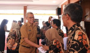 Kepala Inspektorat Kota Binjai Drs.Eka Edi Syahputra hadiri Pelantikan masal PUJAKETARUB se-Kota Binjai.