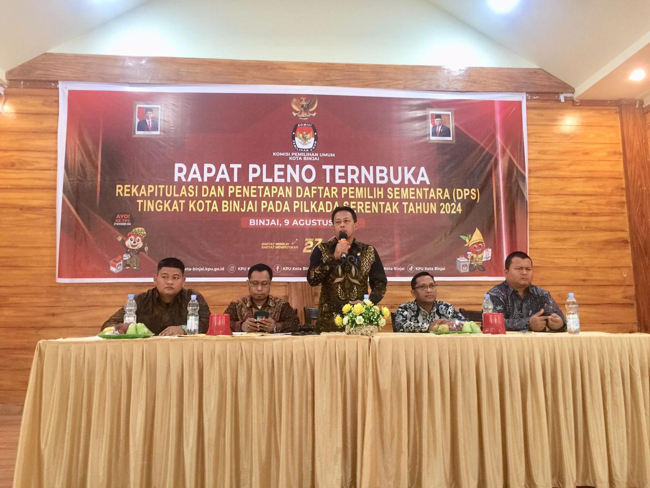KPU gelar rapat rekapitulasi penetapan Daftar Pemilih Sementara(DPS)