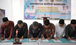 Wali Kota Binjai menandatangani pernyataan bersama dengan BNN Kota Binjai.