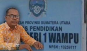 Sekolah SMAN 1 Wampu. 