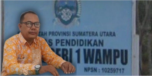 Sekolah SMAN 1 Wampu. 