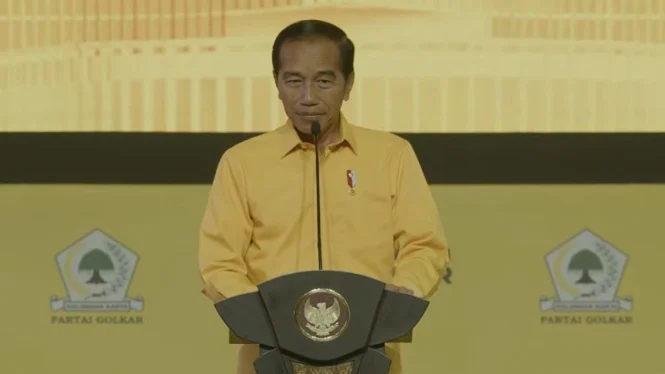 Jokowi Hadiri Munas XI Partai Golkar dengan Kemeja Kuning, Bahlil Terpilih Jadi Ketua Umum Golkar