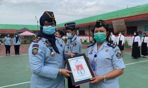 Kanwil Kemenkumham Sumut Pecahkan Rekor MURI dengan Hasil Rajutan Warga Binaan Rutan Kelas IIA Medan