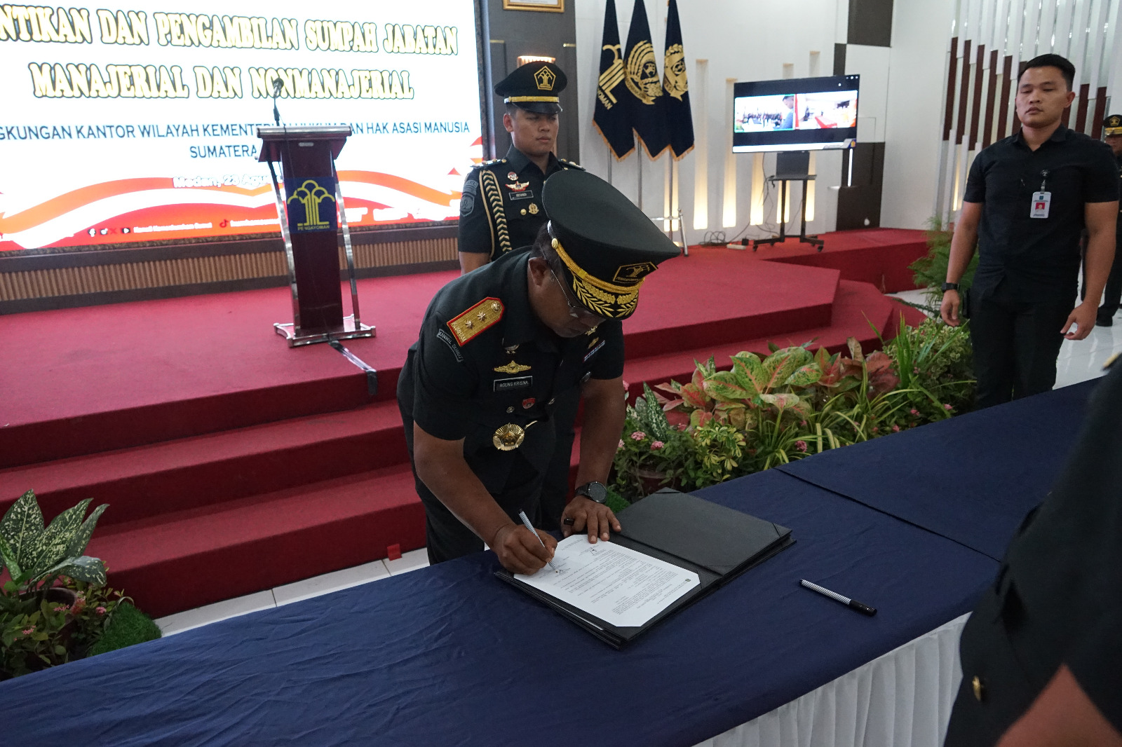 Pelantikan 87 Pejabat Kemenkumham Sumut untuk Percepatan Kinerja Organisasi
