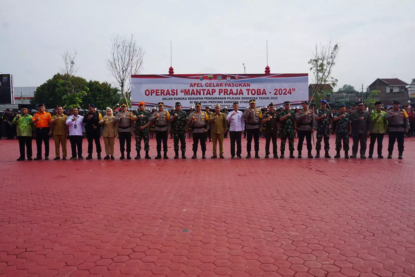 Pelatihan Pengamanan VIP dalam Rangka Operasi Mantap Praja Toba 2024 di Sumut