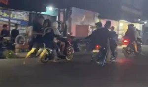 Polisi Medan Dibacok Saat Menangkap Geng Motor Bersenjata di Jalan Klambir V, Medan