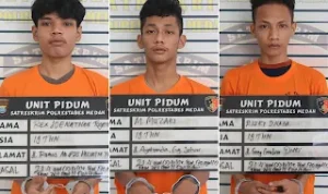 Polisi Polrestabes Medan Tangkap Tiga Anggota Geng Motor Terlibat Penyerangan Brutal di Medan