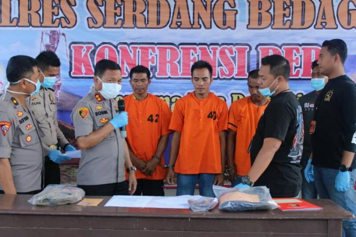 Polisi Sergai Tangkap Lima Komplotan Maling di Serdang Bedagai
