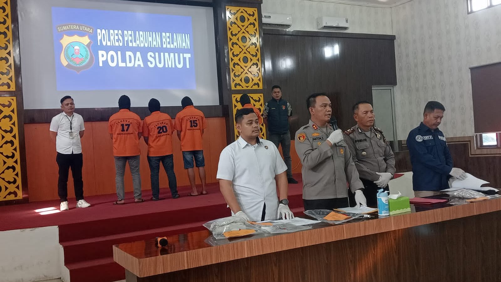 Polisi Tangkap Tiga Pelaku Penembakan Rizky Pohan di Kecamatan Medan Belawan