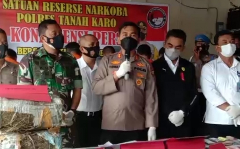 Tim Satresnarkoba Polres Tanah Karo Berhasil Ungkap Kasus Narkotika di Berastagi
