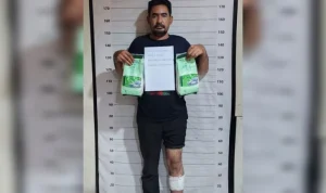 Polrestabes Medan Tembak Terduga Kurir Narkoba