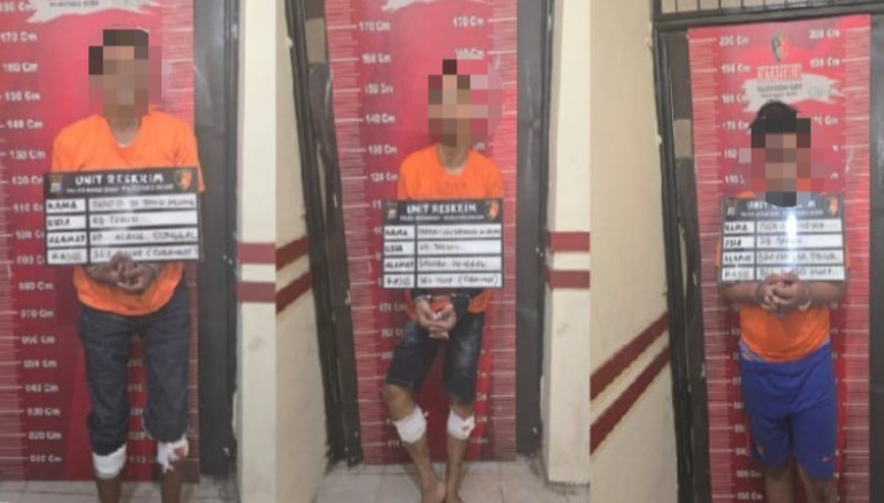 Polsek Medan Baru Tangkap Kawanan Pencuri Motor di Medan, Dua Pelaku Ditembak
