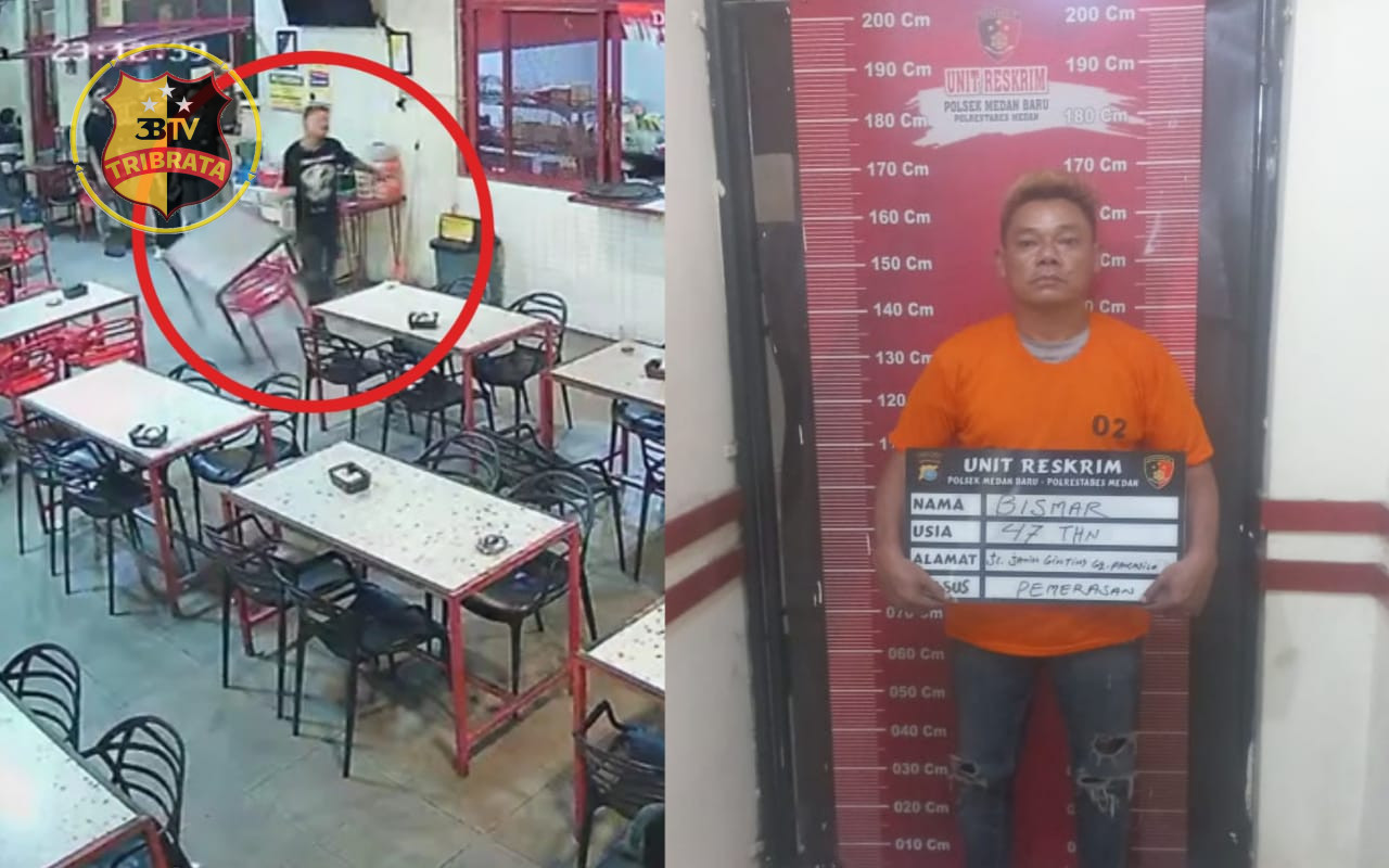 Polsek Medan Baru Tangkap Pelaku Pemerasan di Cafe Jalan Terompet