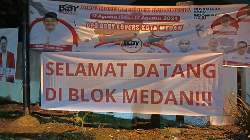Spanduk Blok Medan Terhadap Wali Kota Medan Muncul di Berbagai Titik Kota Medan