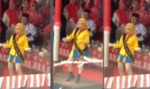 Pemimpin Mayoret Jilbab Kuning, Viral, Kritik Warganet, Joget dengan Rok Pendek, Perayaan 17 Agustus