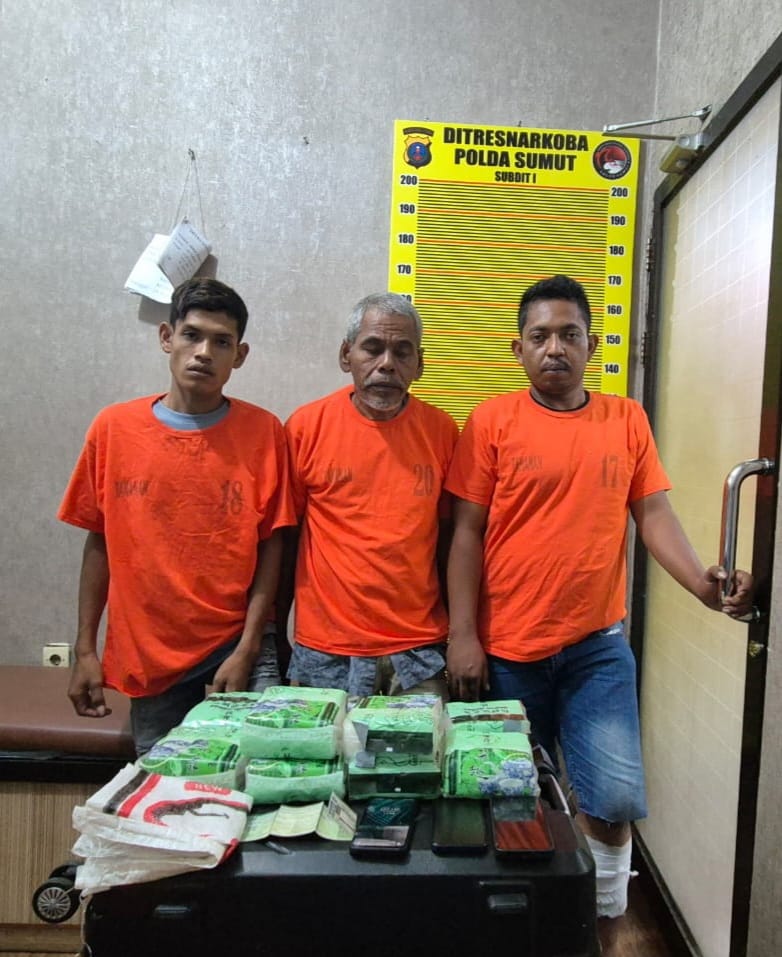 Ketiga pelaku yang diamankan dan ditembak.(Istimewa)