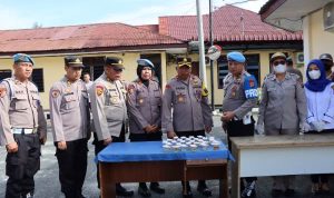 Tim Polda Sumut turun ke Polres Pematangsiantar Siantar melakukan tes urine dan kesiapan anggota menyambangi Pon.(Istimewa).