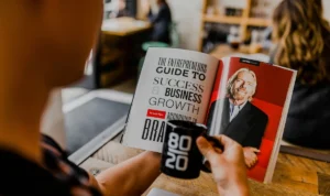Buku motifasi bisnis.