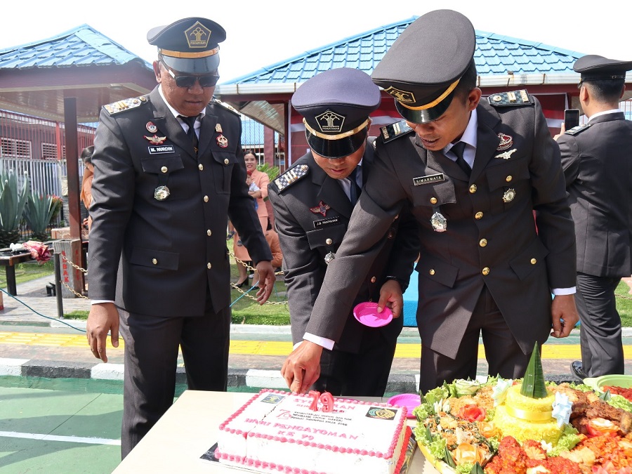 Peringatan Hari Pengayoman ke-79 di Rutan Tarutung, Menkumham Tegaskan Pentingnya Penegakan Hukum dan Hak Asasi Manusia