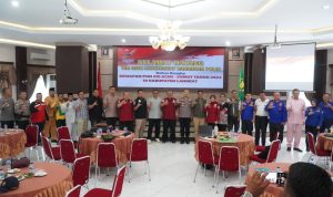 Ket:Persiapan Pekan Olahraga Nasional (PON) XXI Aceh-Sumut 2024, Pj. Bupati Langkat dan Kapolres Langkat pimpin langsung ke GOR Stabat lokasi arena pertandingan cabang olahraga Sambo