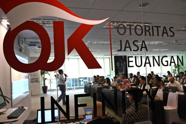 Kantor Otoritas Jasa Keuangan (OJK) di Jakarta.