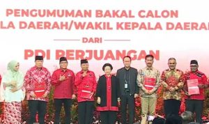 PDIP mengumumkan nama ratusan calon kepala daerah, Kamis (22/8/2024) (Foto: Youtube PDIP)