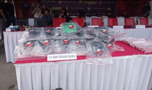 Polrestabes Medan Gagalkan Peredaran 31 Kg Sabu di Rest Area Tol Medan-Tebing Tinggi