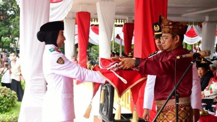 Nazwan Trianda Putri Paskibraka Sukses Kibarkan Merah Putih di Deli Serdang