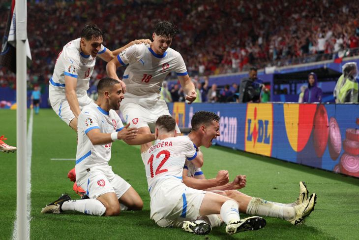 Georgia vs Republik Ceko di UEFA Nations League