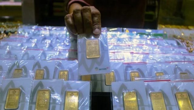 Harga Emas Batangan PT Aneka Tambang Tbk Naik Rp20.000 di Rabu