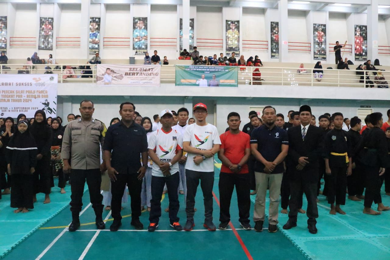 Kadis Pora buka pencak silat Panji Panca Rasa Cup ll tingkat Pra Remaja.