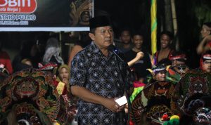 Staf ahli Wali Kota Binjai Harimin Tarigan hadiri Ulang Tahun Sanggar Seni Budaya Wahyu Satrio Putra.