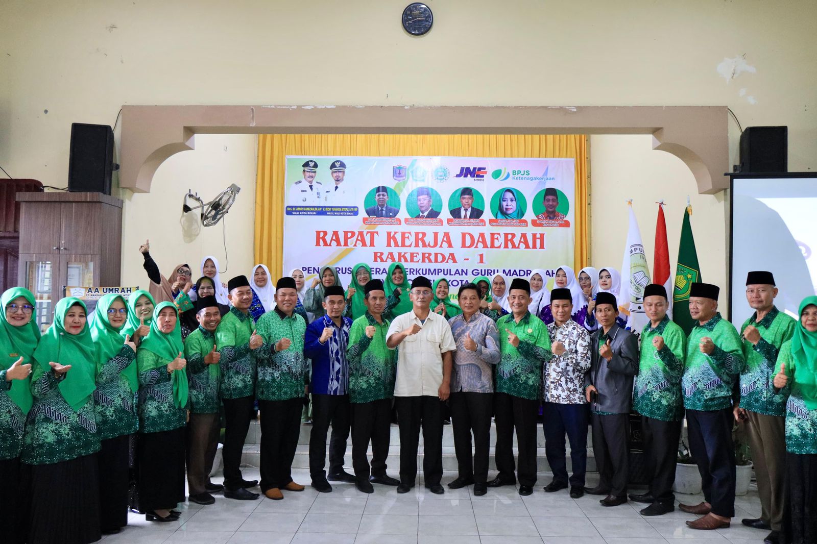 Asisten I Pemko Binjai hadir Rakerda ke-1 Persatuan Guru Madrasah kota Binjai.