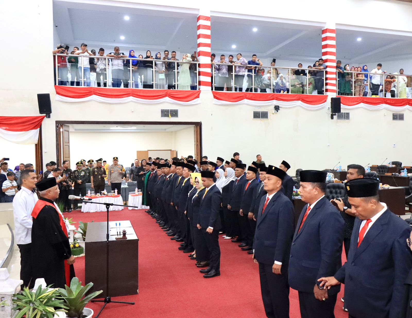 Pelantikan 35 Anggota DPRD Kota Binjai periode 2024-2029.