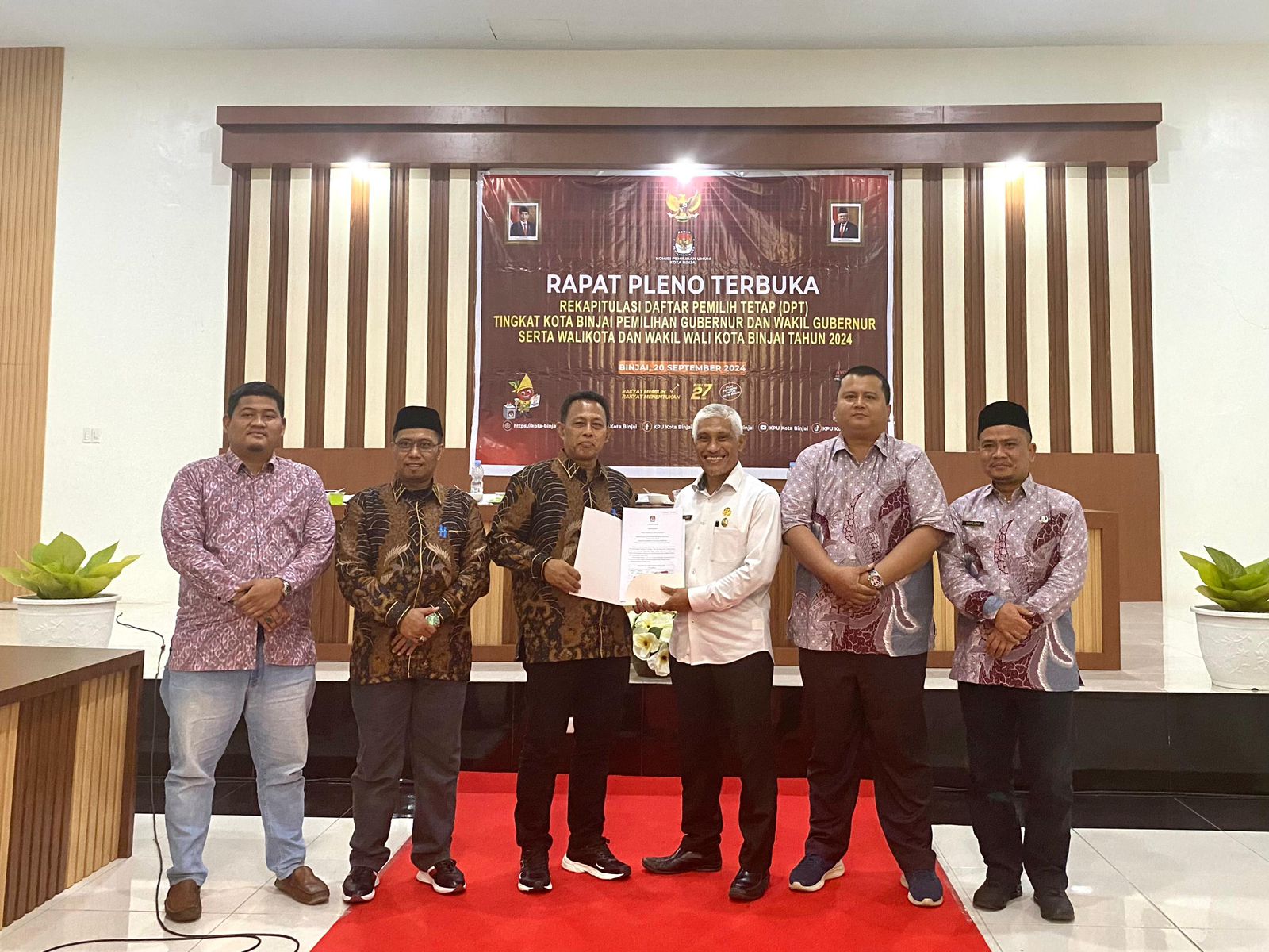Rapat Pleno terbuka rekapitulasi Daftar Pemilih Tetap(DPT)