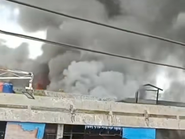 Kebakaran Terjadi di Gedung IV Pasar Horas Pematangsiantar