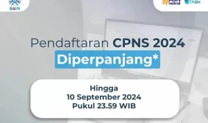 Perpanjangan Masa Pendaftaran Seleksi CPNS 2024 Hingga 10 September