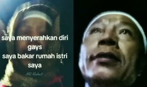 Seorang Pria Bakar Rumahnya di Surabaya Viral di Media Sosial