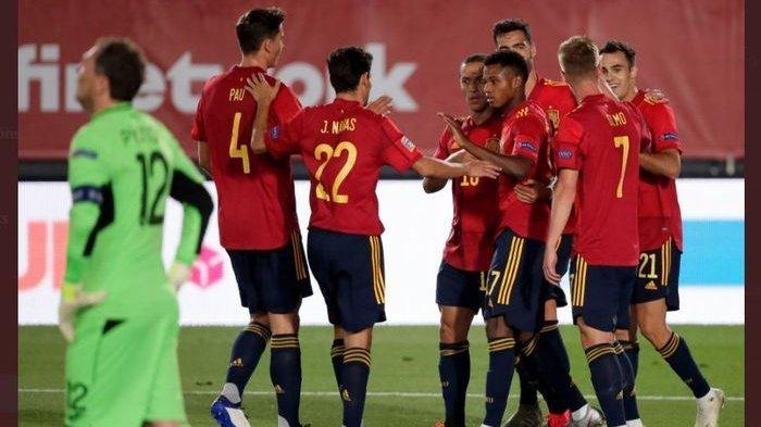 Swiss vs Spanyol - Liga Negara Eropa 2024
