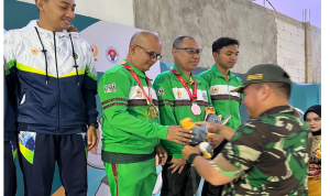anggota Brimob Polda Sumut raih juara.(Istimewa)