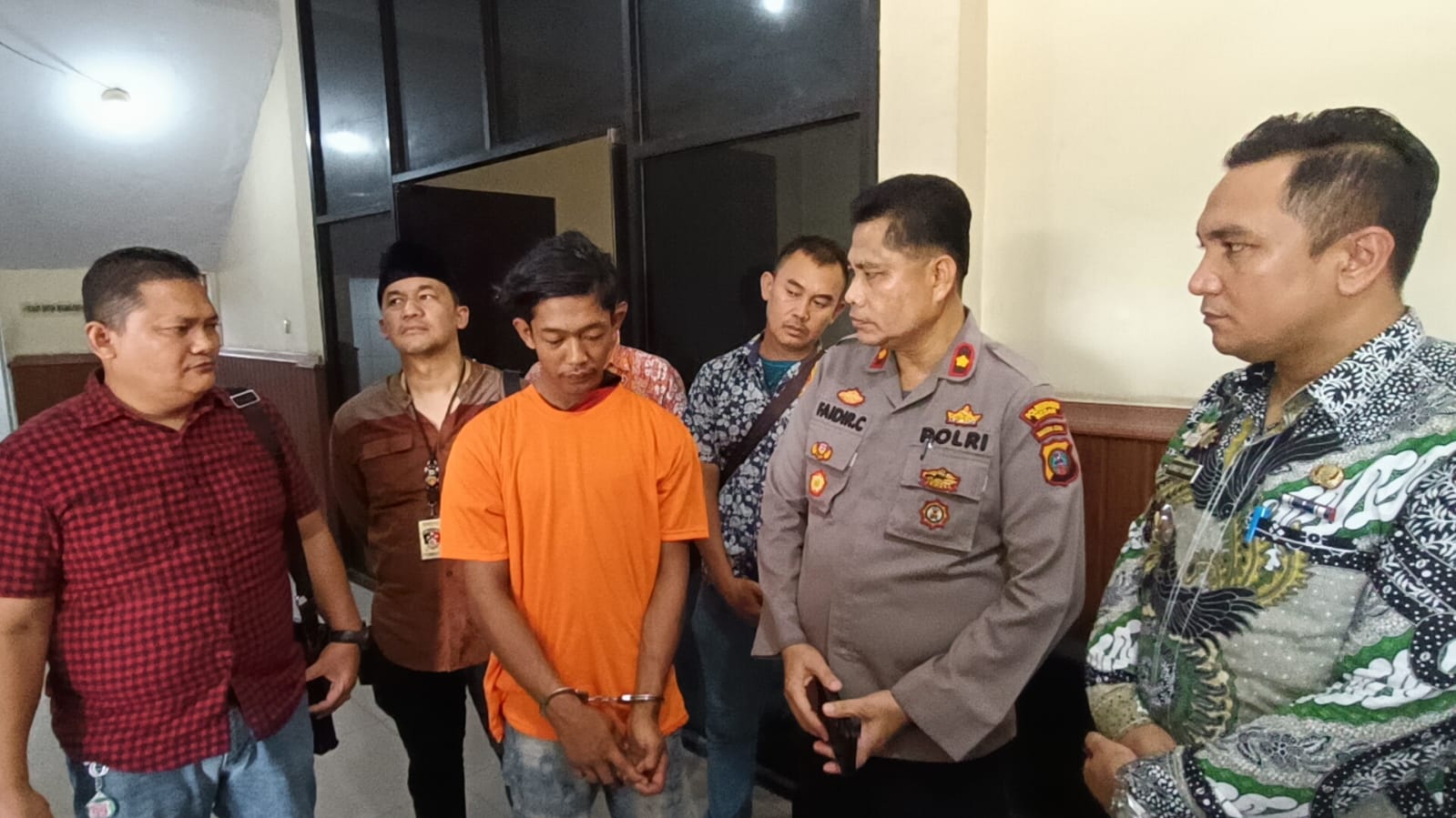 Kepolisian menginterogasi pelaku.(Istimewa).