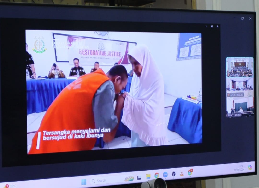 Kejati Sumut hentikan perkara penganiayaan ibu yang dilakukan anaknya.(Istimewa).