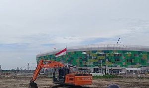 Suasana pembantu Stadion Utama Sport Center Sumatera Utara.