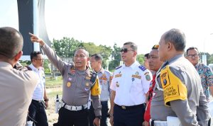 Direktur Lalulintas Polda Sumut bersama dengan Kadis Perhubungan Sumut.(Istimewa)