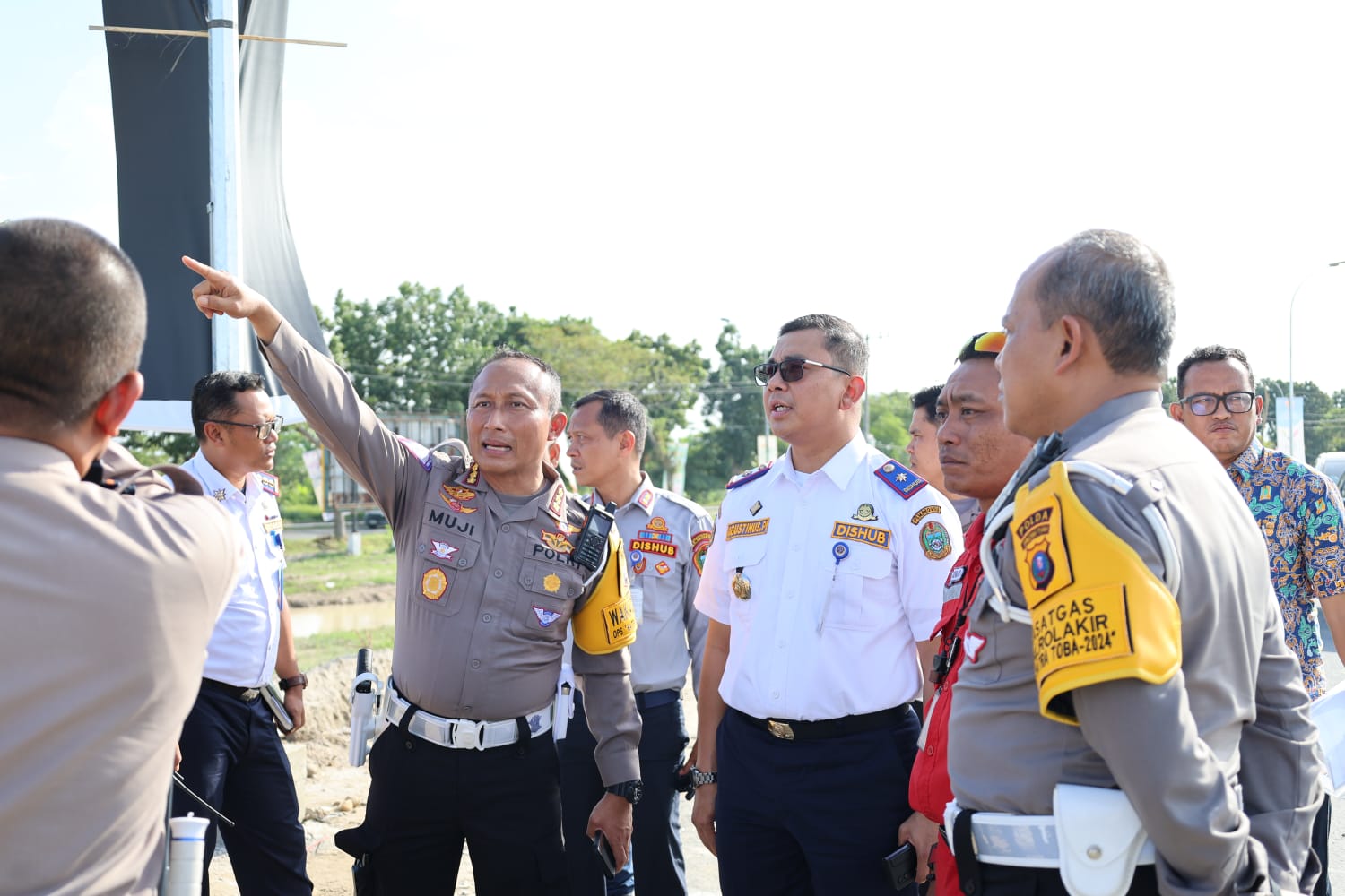 Direktur Lalulintas Polda Sumut bersama dengan Kadis Perhubungan Sumut.(Istimewa)